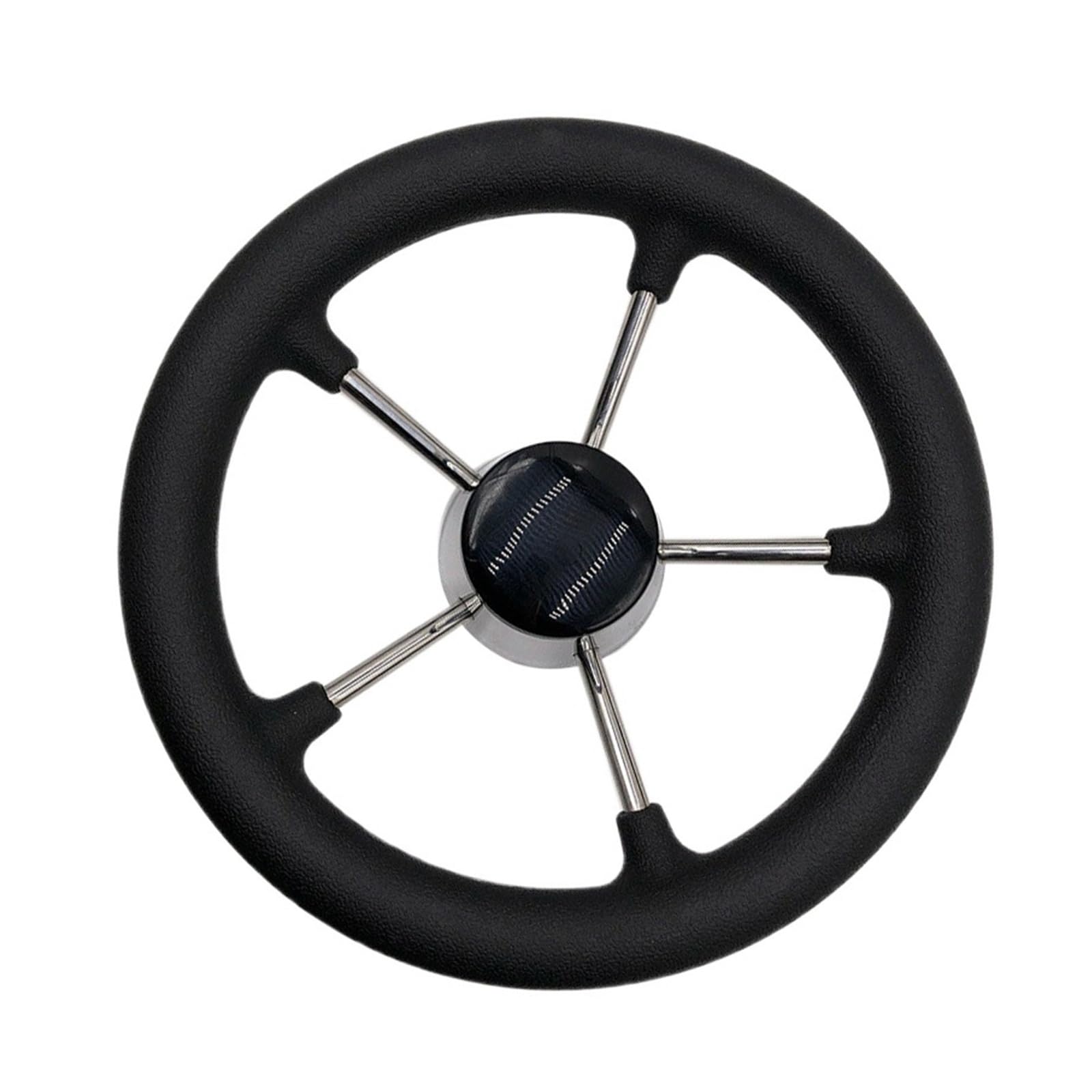 ZGYDNM Ship steering wheel Boat Steering Wheel Skidproof 25 Degree Marine Yacht Stainless Steel Steering Wheel With 5 Spoke Fit For 13-1 2 Comfortable (Color : Model C)