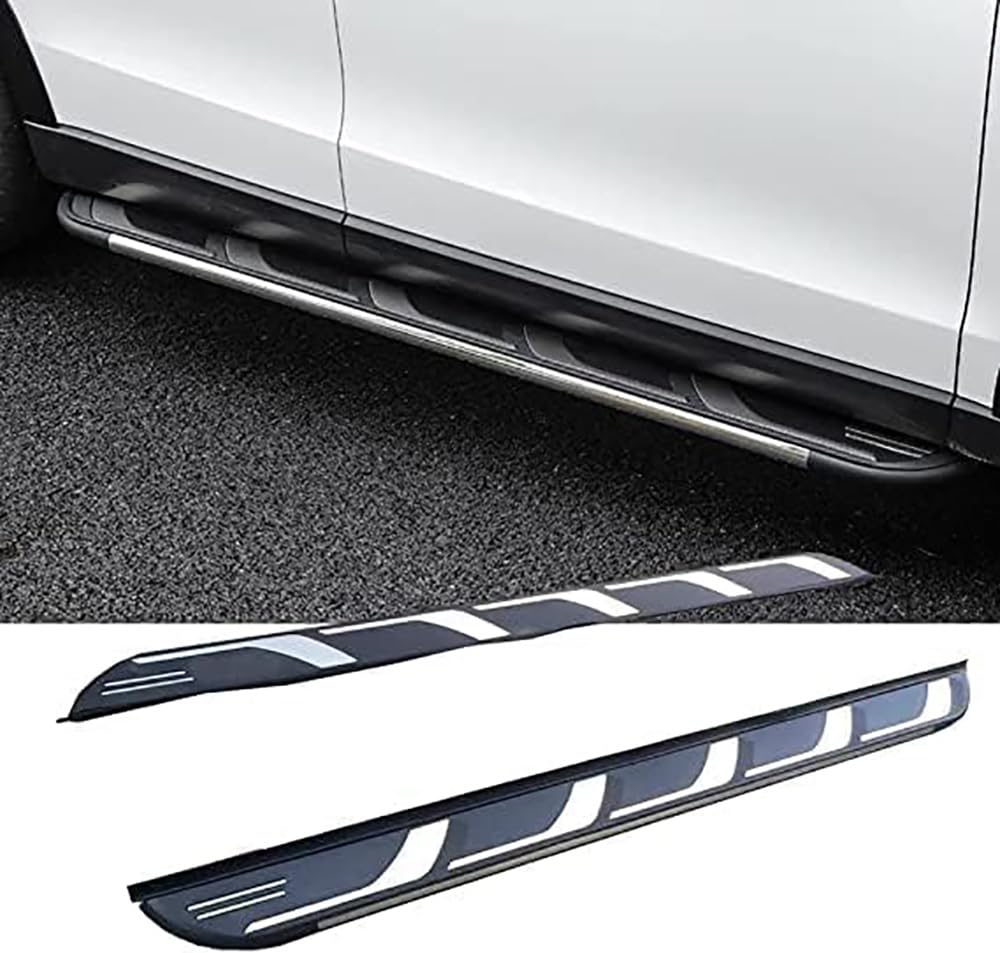 Faldones laterales coche evitan rasguño carrocería en estribos de Hyundai Santa Fe 2019-2022