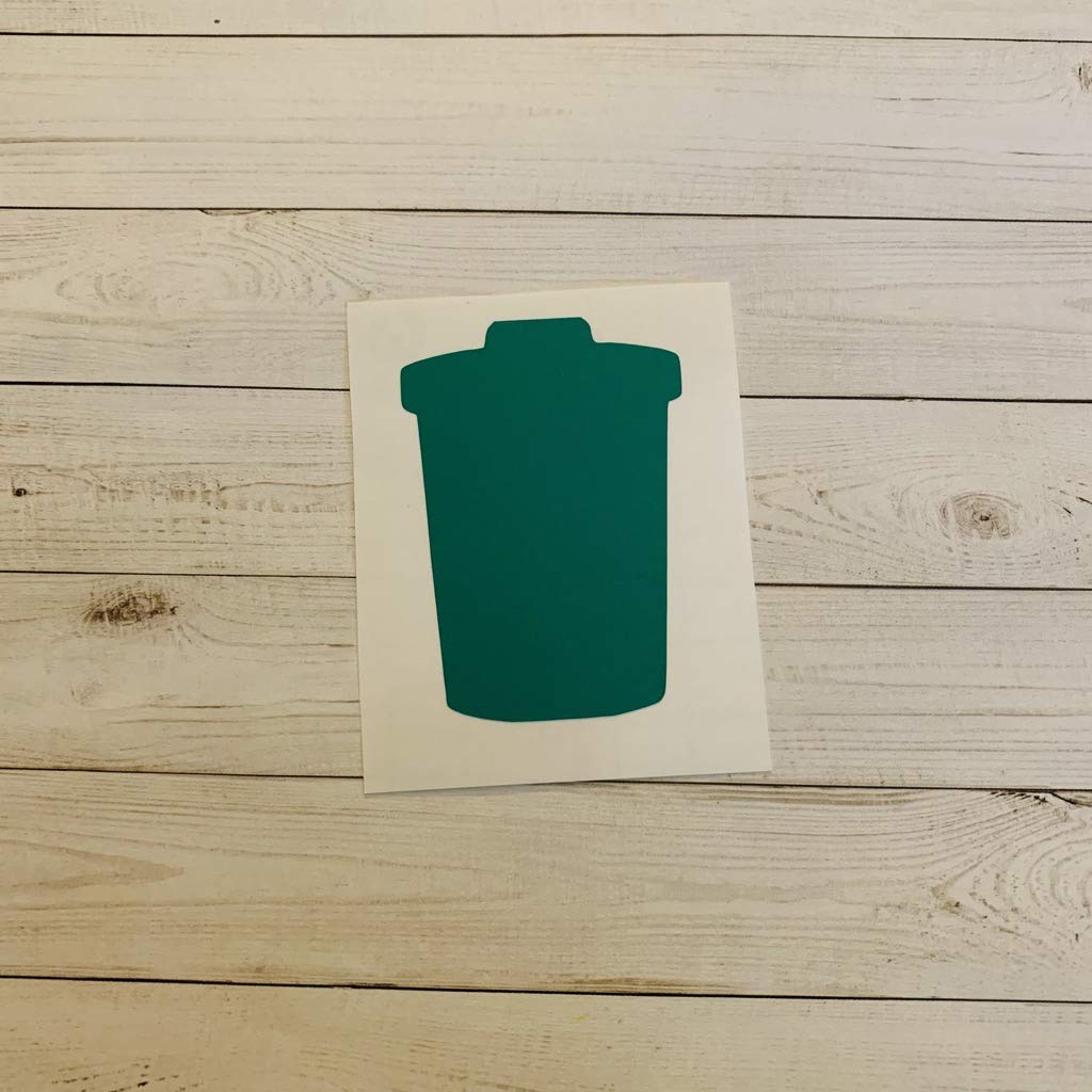 Trash Can Decal Trash Can Vinyl Decal Trash Can Sticker