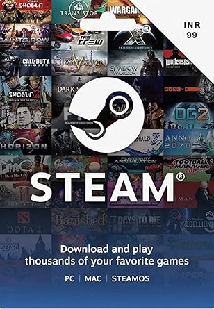 INR 99 Steam Wallet Code (Code Only)
