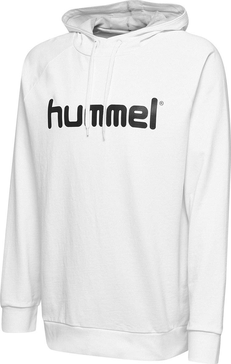 hummel Men's Hmlgo Cotton Logo Hoodie White