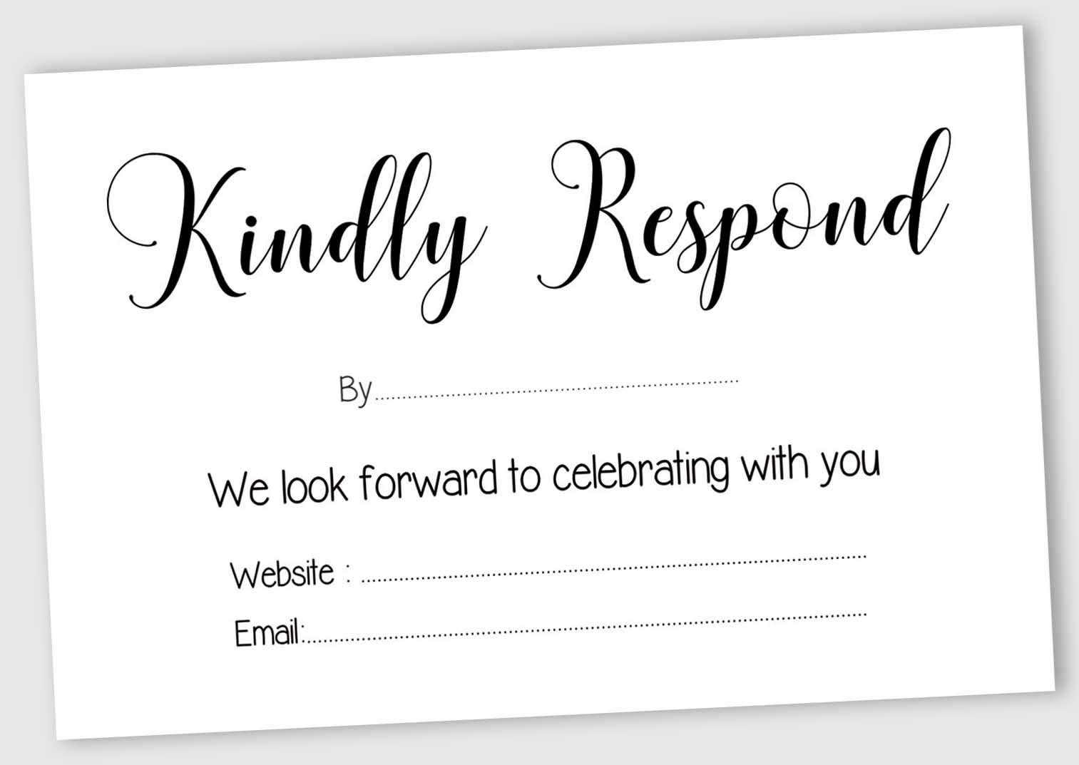 Inkdotpot 50 Blank RSVP Cards With White Envelopes-White Style Response Card-RSVP For Wedding-Rehearsal Dinner-Baby Shower-Bridal Shower-Engagement Party Invitations