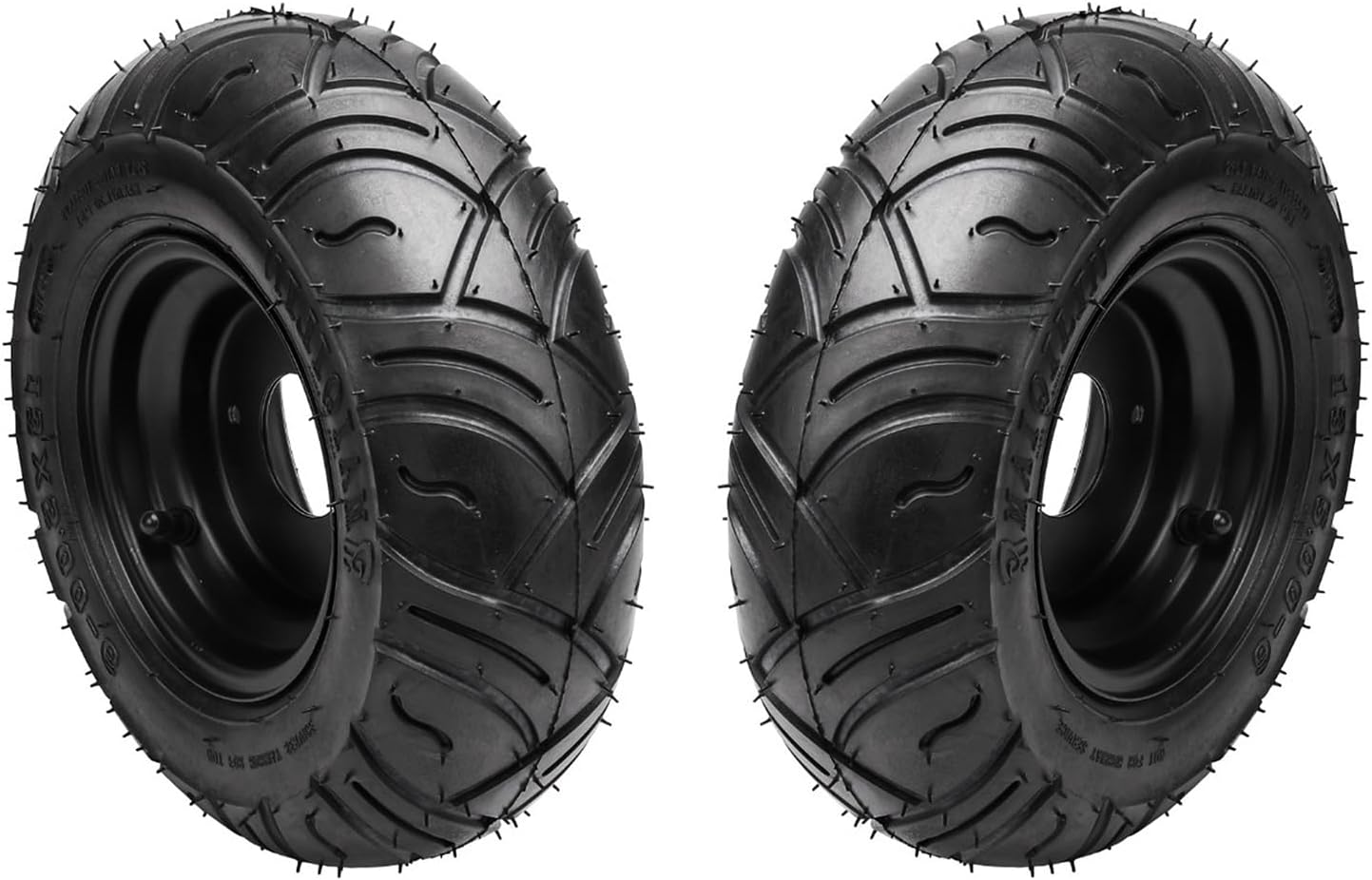 2PCS 13x5.00-6 6" Wheels Tires with Rim for Go Kart Quad Trike Golf Carts 4 Wheelers