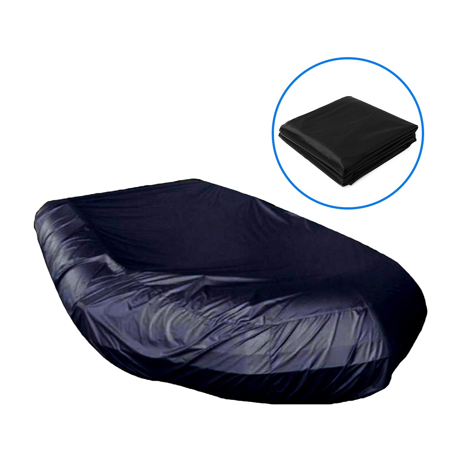 Coperture per Barca Copertura Protettiva per Kayak Anti-ultravioletto Anti-ultravioletto in Fibra di Poliestere Resistente 210D (Color : Black 420x94x46cm)