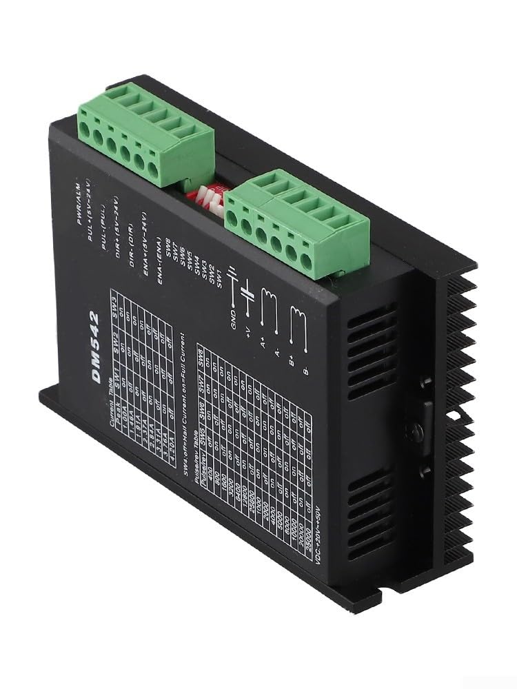 DM542 Pilote de moteur pas à pas, pour moteurs hybrides de 57 mm-86 mm, numérique pour contrôle DSP avec 128 micropas, courant max 4,2 A