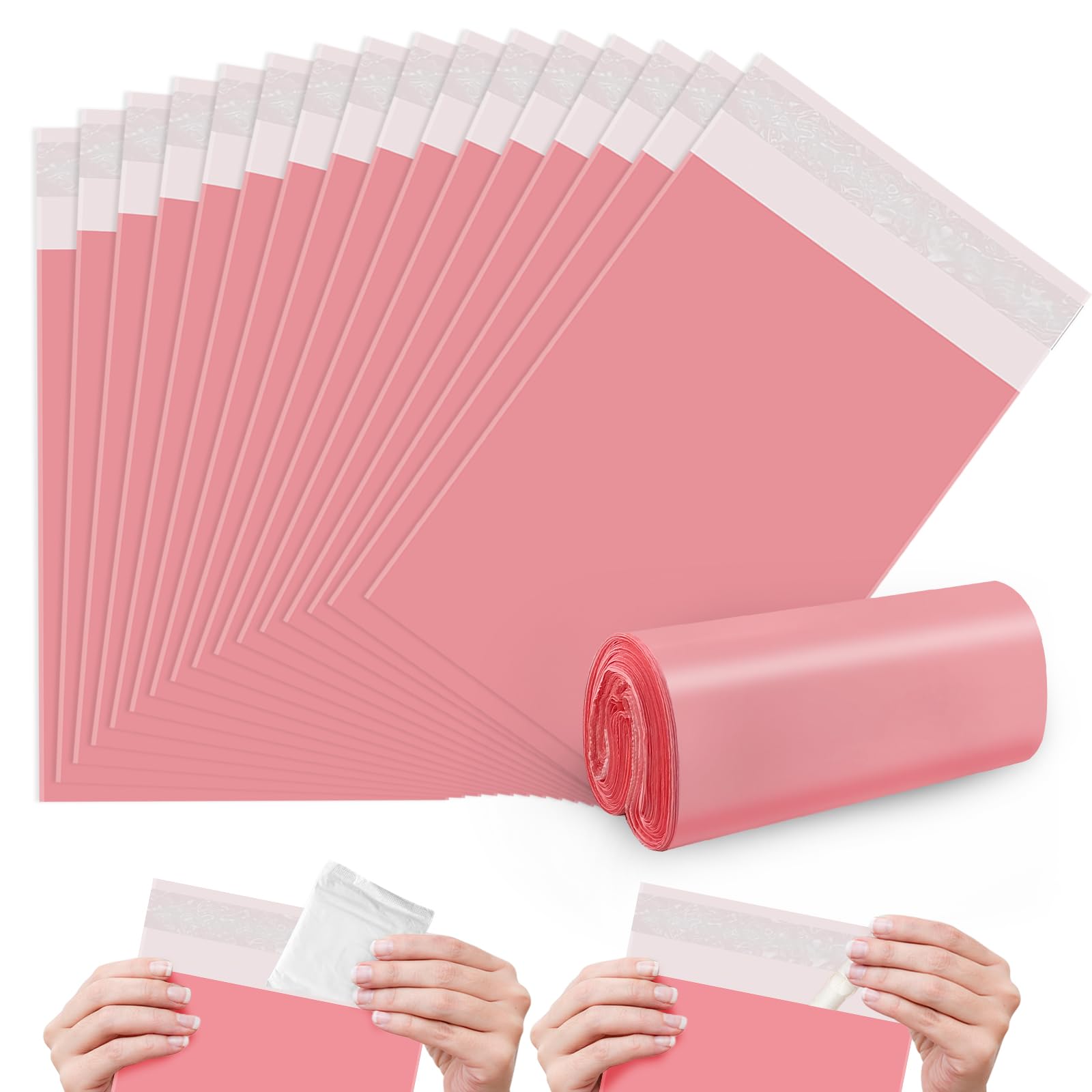 Sanitary Napkin Disposal Bags FARVIGOR, 100Pcs Women Feminine Hygiene Disposal Bags for Tampons and Pads, Personal Disposal Bag Self-Sealing, Privacy