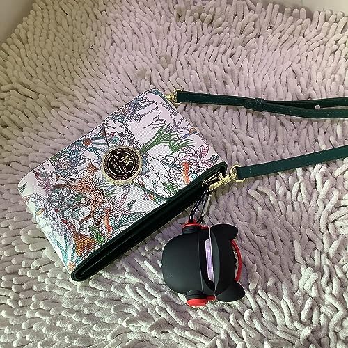 Image of Prolet Airdops Case Cover Compatible with Boat Airdopes 131, Soft Silicone Skin Case Cover Shock-Absorbing Protective Case with Anti-Lost Metal Keyring (Bulldog D Black Red)