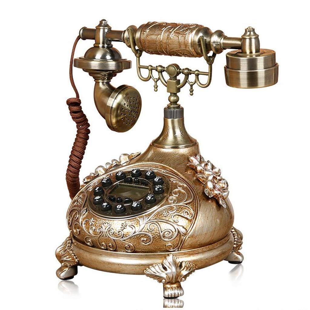 Obrotowy bezprzewodowy telefon w stylu retro, telefon stacjonarny, modny, kreatywny, obrotowy, zabytkowy telefon bezprzewodowy do dekoracji domu i przechowywania