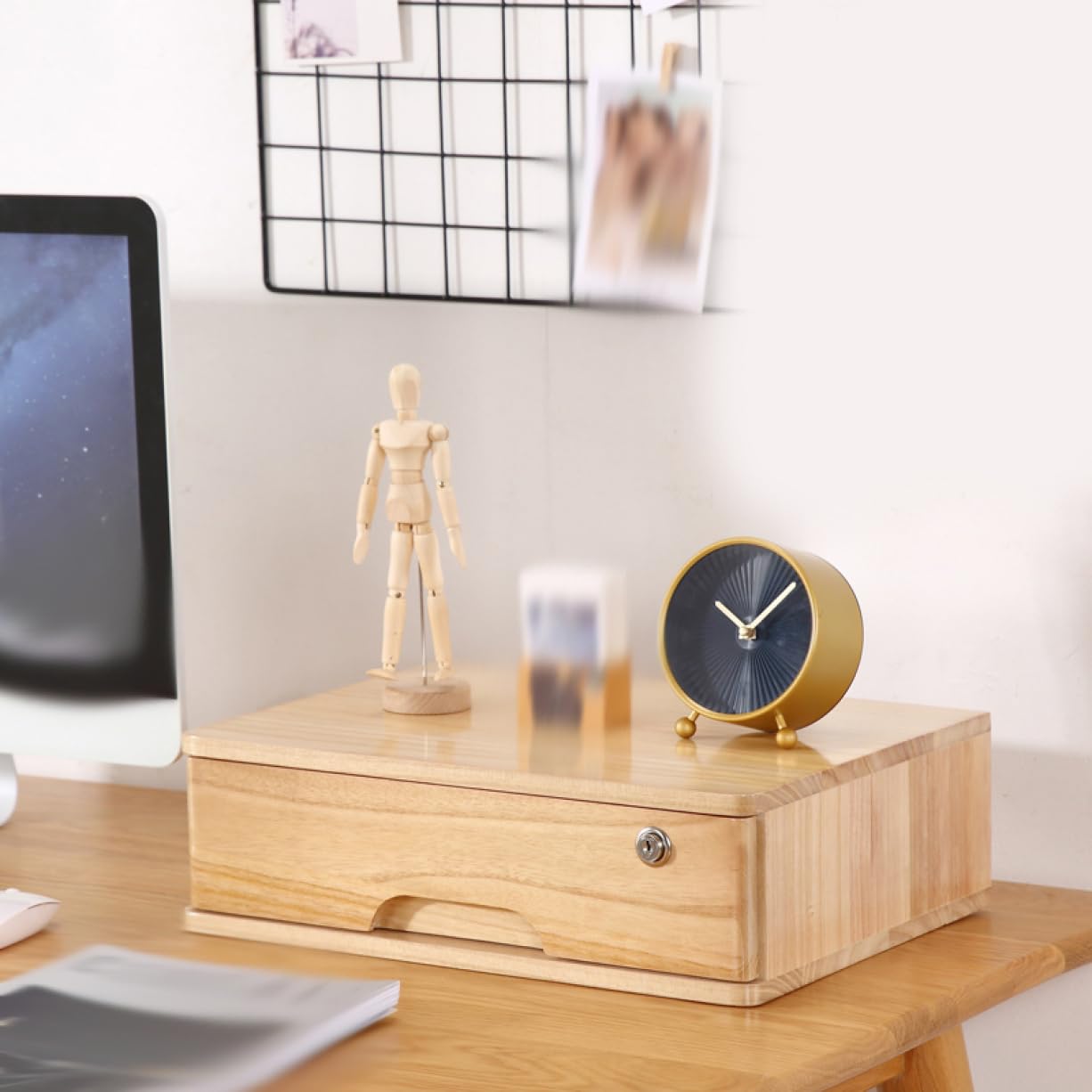 Amazon｜MJKQ9 鍵付き 引き出し スタイル1 卓上収納ボックス 40*30