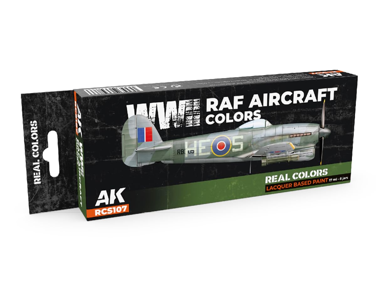 Ak Interactive Ak Real Colors Set Rcs107 Wwii Raf Aircraft Colors (8X17ml)