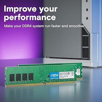 Crucial 8GB, 288-pin DIMM, DDR4 PC4-19200,