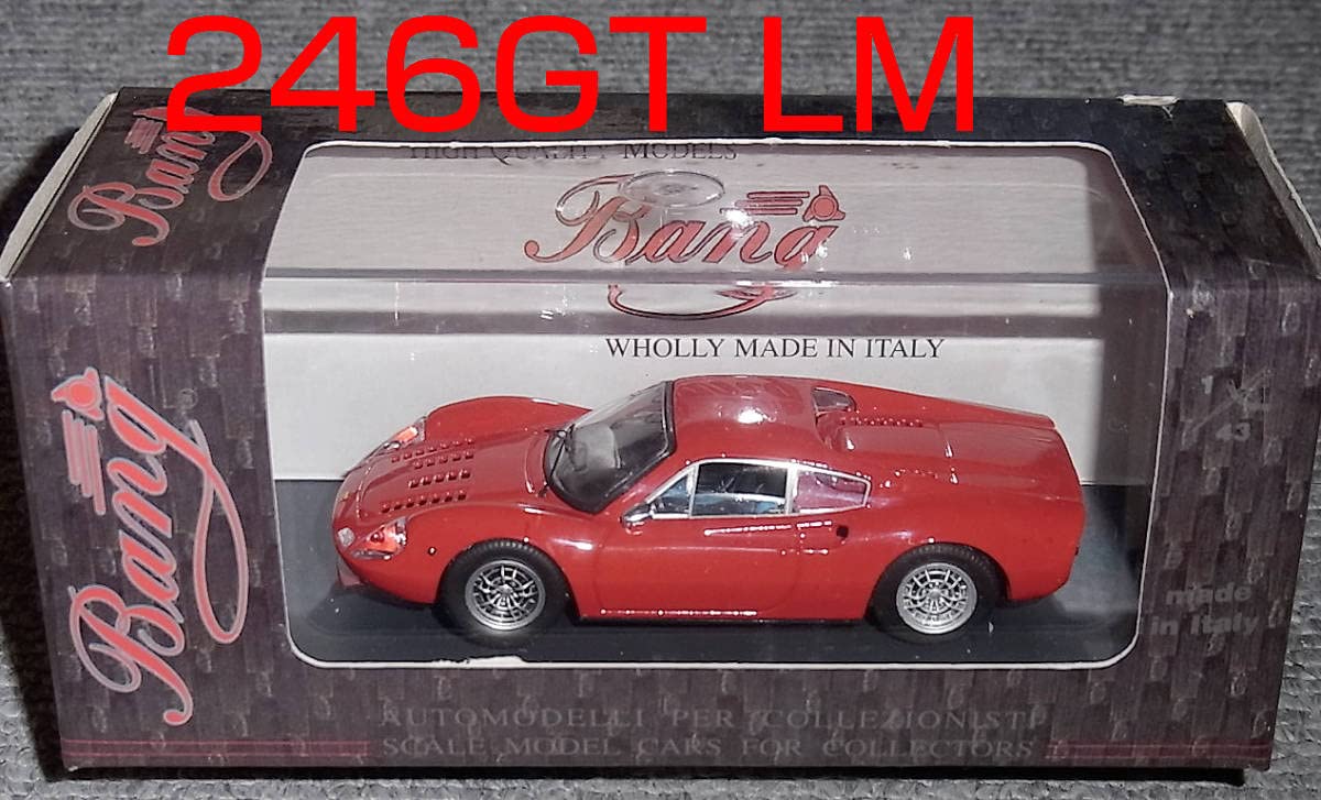 Amazon.co.jp: 7285 bang 1/43 Ferrari Dino 246 GT LM Racing