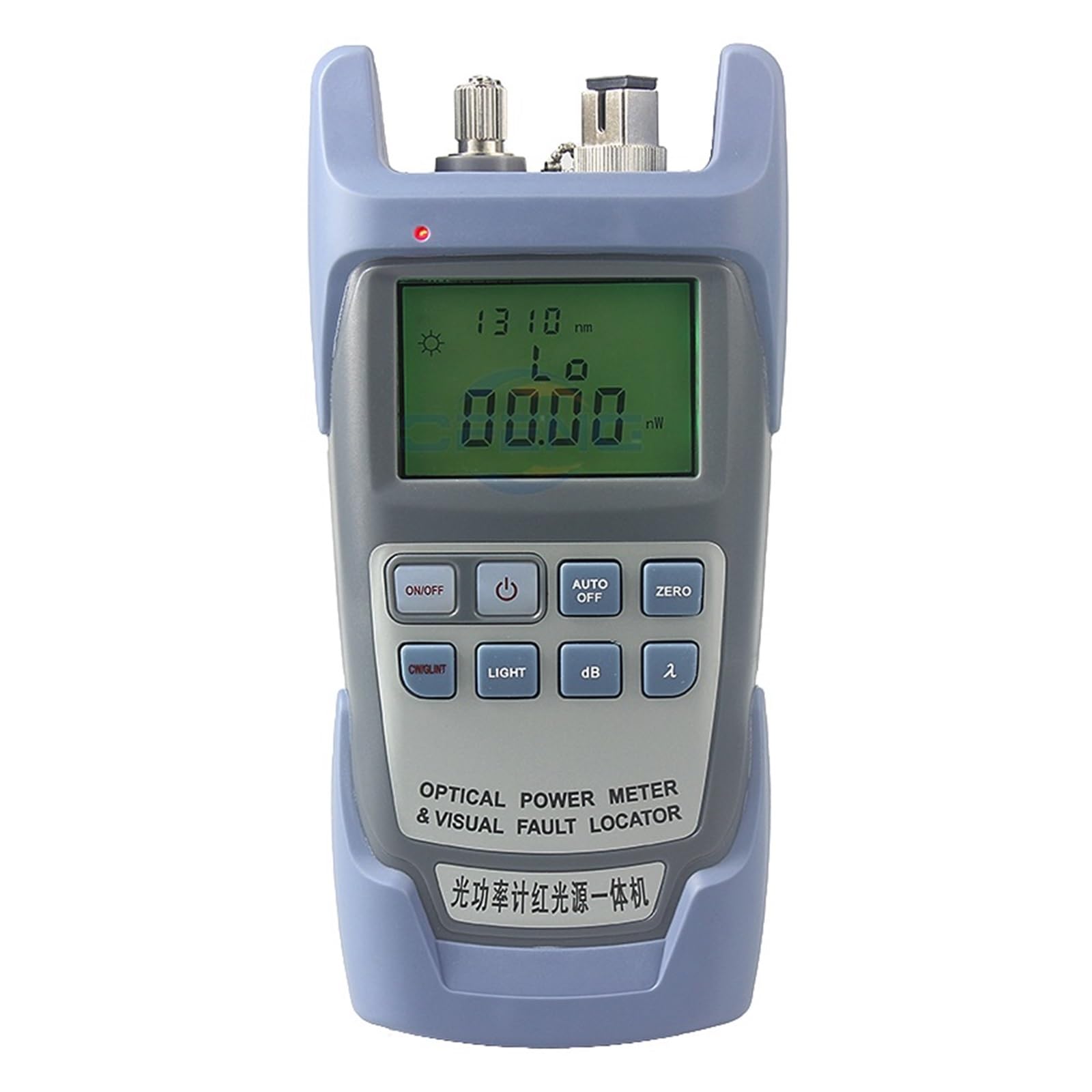 Cfwwsaq 10Mw Fiber Tester, All In 1 Fiber Optic Optical Power Meter -70 ~ + 10Dbm 850-1625Nm +Red Light Tester