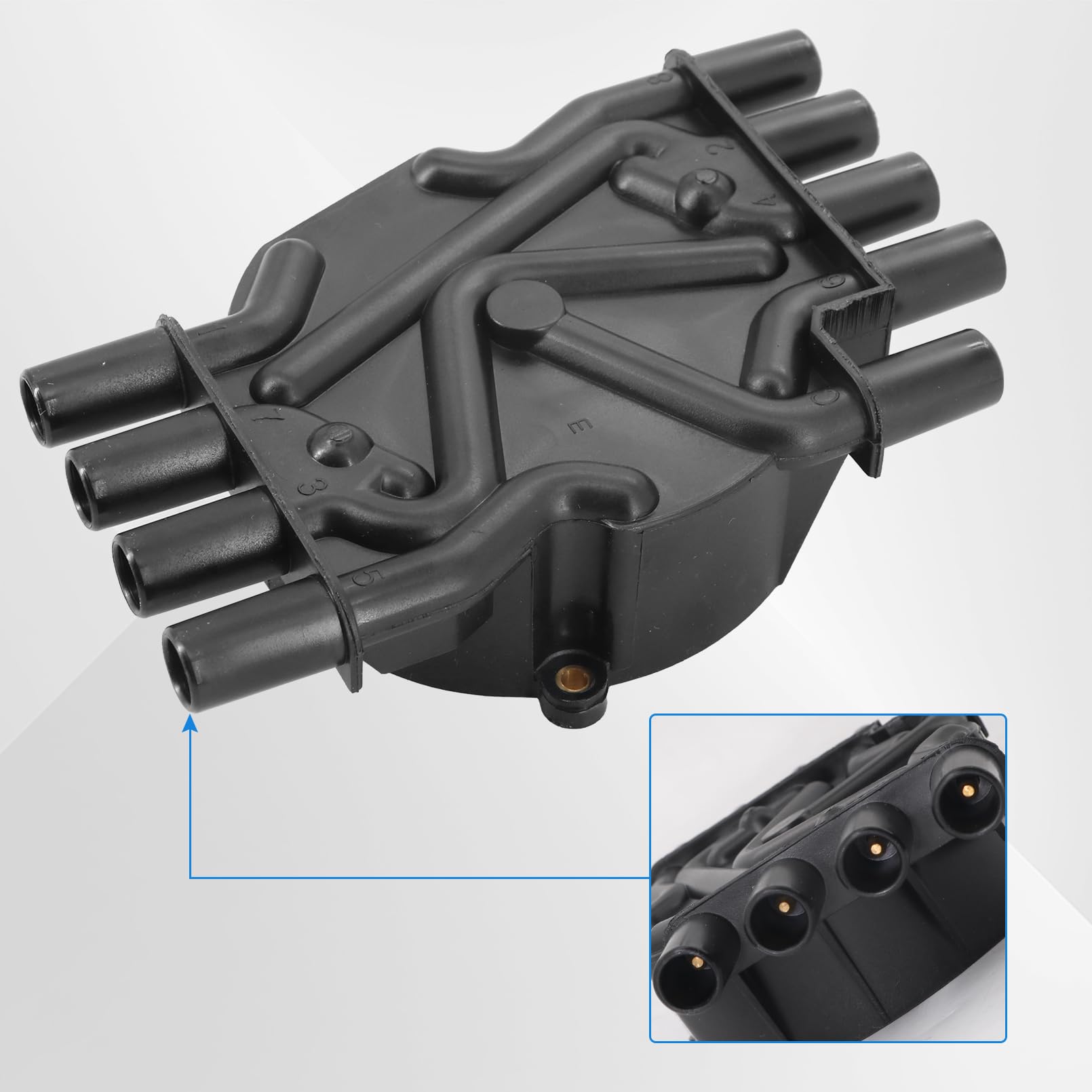 Amazon.com: Tektall V8 Distributor Cap and Rotor kit for  