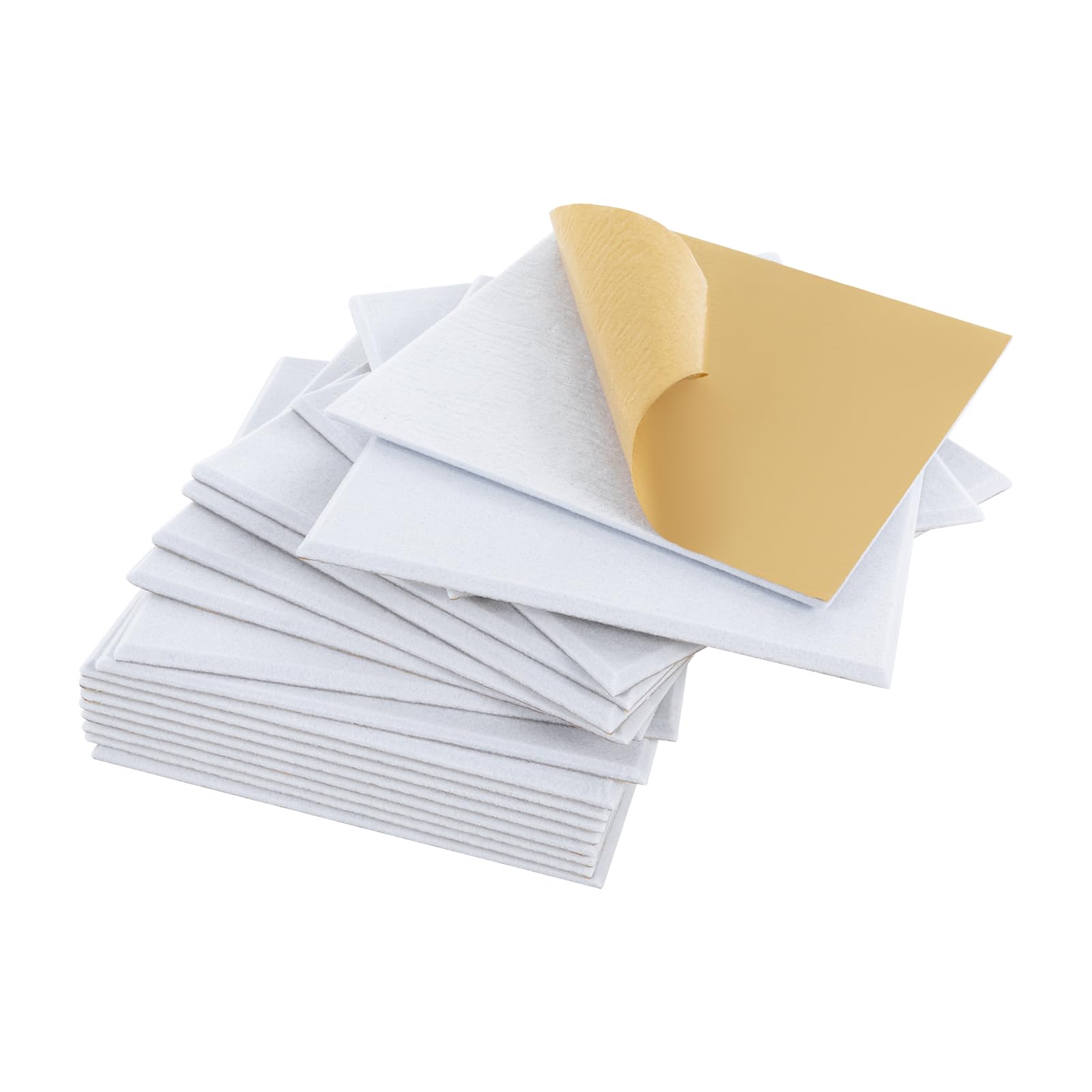 18 Piezas Paneles Acústicos Autoadhesivos, Cuadrado Insonorizacion Pared con Respaldo Adhesivo, para Oficina, Hogar, Gaming, Podcasting, Grabación, 30 X 30 cm (Blanco)