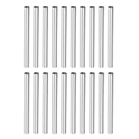 Vista 16 de MECCANIXITY Tuerca de acoplamiento redonda, rosca hembra M4x0.7mm 30mm de rosca, conector de manga redonda para varilla de barra de tubo, tuerca