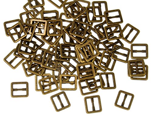 starPG 日の字型 内寸 6mm ミニ 角カン コキカン バックル 100個 セット レザークラフト ドールメイキング ハンドメイド パーツ