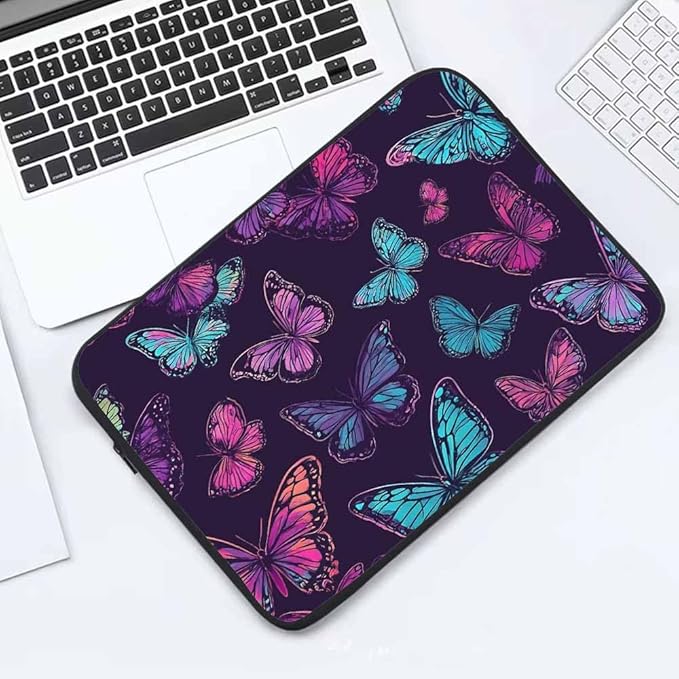 Funda para Laptop 15.6 Pulgadas, Color Púrpura y Mariposas miniatura 5