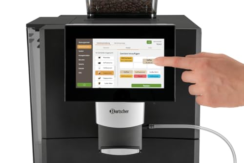 Bartscher Kaffeevollautomat Easy Plus 550, 19 Bar, 550g Bohnenbehälter, Touch-Display, Schwarz - 190096 – Bild 5