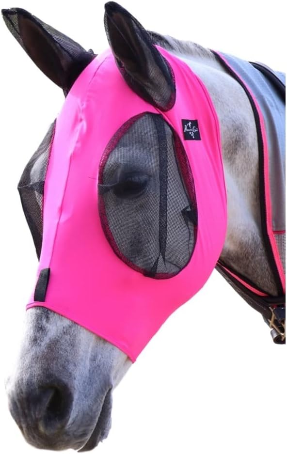 Professional`S Choice Comfort Fit Fly Mask HORSE Pink