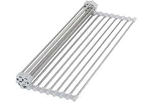 Magic Roll-Up Sink Drying Rack for Convenience and Space Saving