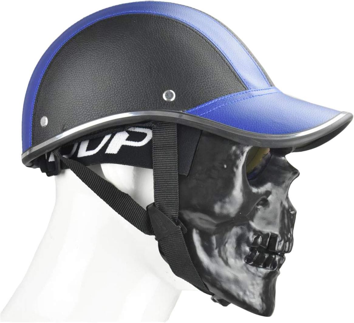 Jadedragon Tactical Multifunctional Helmet Riding Helmet Ball Cap with Skull Face Mask Halloween Decoration for Airsoft Paintball Motor Racing （Blue） : Sports & Outdoors