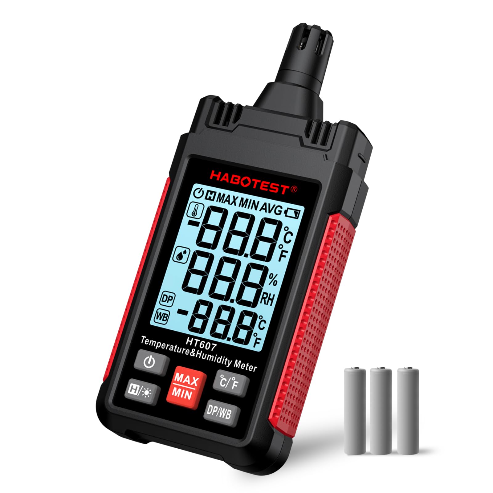 Habotest Misuratore di temperatura e umidità HT607