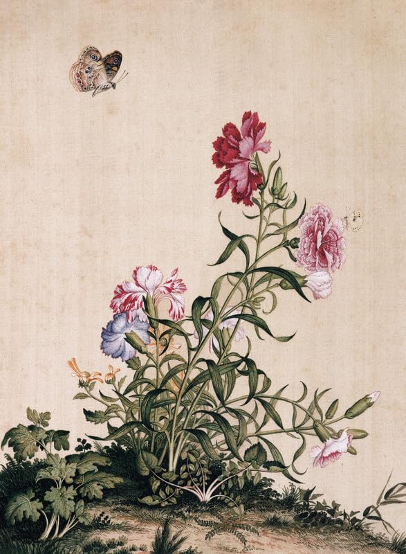 Bristlegrass Wooden Jigsaw Puzzles for Adults 1000 Pieces and up Chinese Qing Dynasty Giuseppe Castiglione Masterpieces of Art Corn Poppy Fringed Iris Butterfly Gifts Painting Puzzles (1000pcs) — image 1