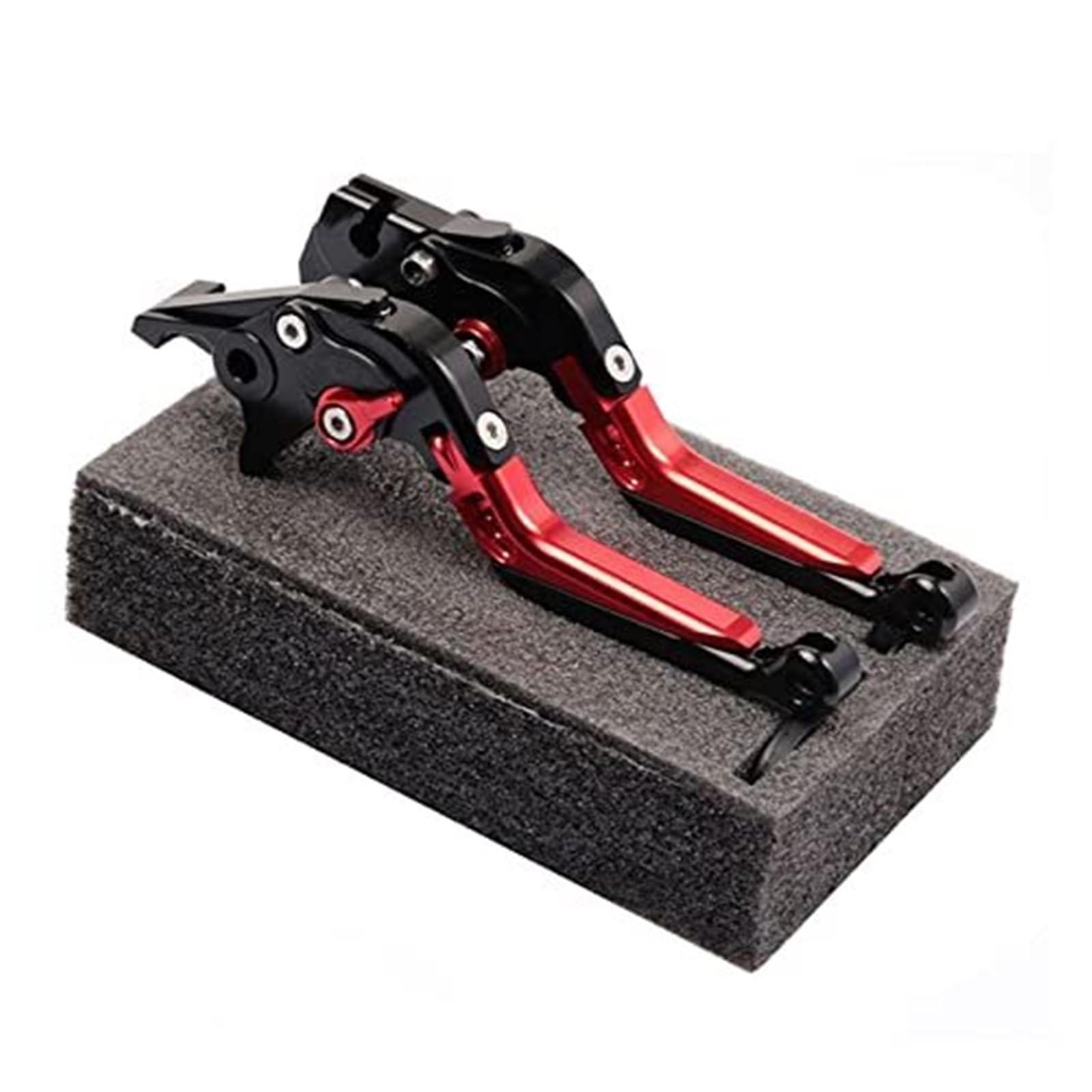 FLBZBLKASL Motorcycle Short Brake Clutch Levers Motorcycle Clutch Lever for FB for Mondial for Hipster for HPS 125 Accessories Adjustble CNC Aluminum Brake Levers Handle 1 Pair Modification Parts