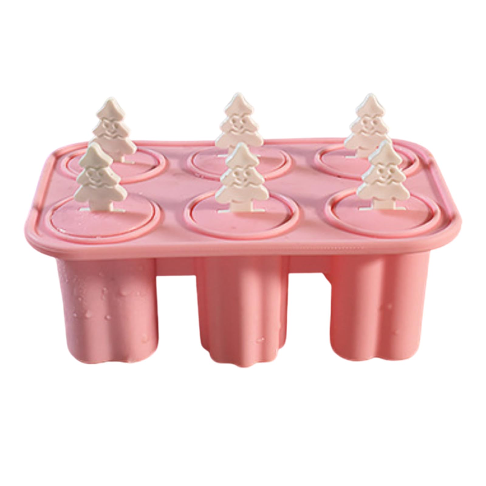 Qusinfc Efficient Demolding Lollies Maker, Food-Grade, for Kids Desserts and Small Kitchens Silicone Popsicles Molds