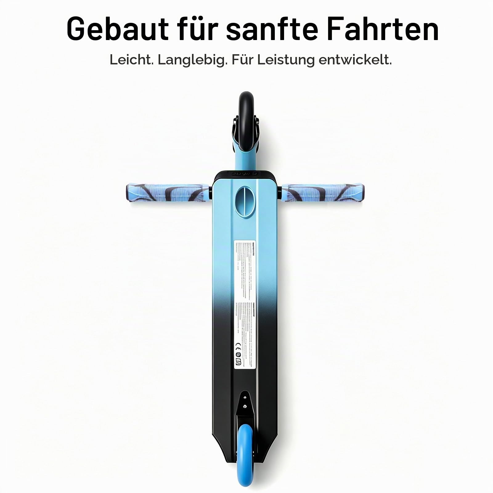 Stunt Scooter, 360° Lenkung, Stunt Roller mit 100mm 85A PU Räder, Stand Roller für Kinder Jugendliche und Erwachsene, Tragfähigkeit: 100 kg, Aluminium
