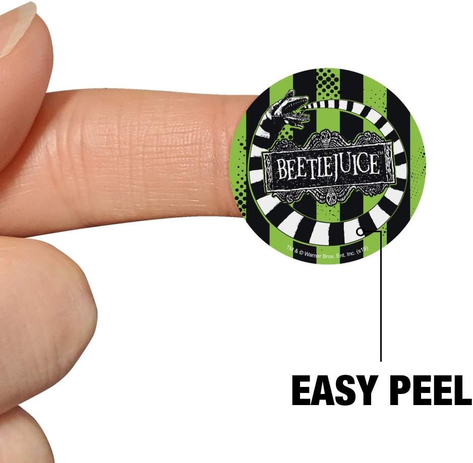 Beetlejuice Beetle Worm 1" Planner Calendar Scrapbooking Crafting Clear Stickers - Image 4