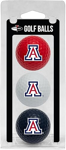 Vista 32 de Team Golf NCAA - Pelotas de golf de tamaño reglamentario, paquete de 3, impresión duradera del equipo a todo color varios colores del equipo.