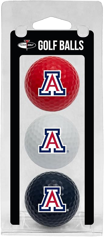 Team Golf NCAA Adult-Unisex 3 Golf Ball Pack