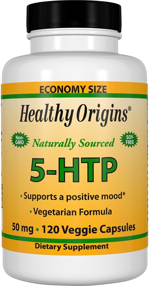 Healthy Origins 5-HTP Natural Multi Vitamins, 50 Mg, 120 Count