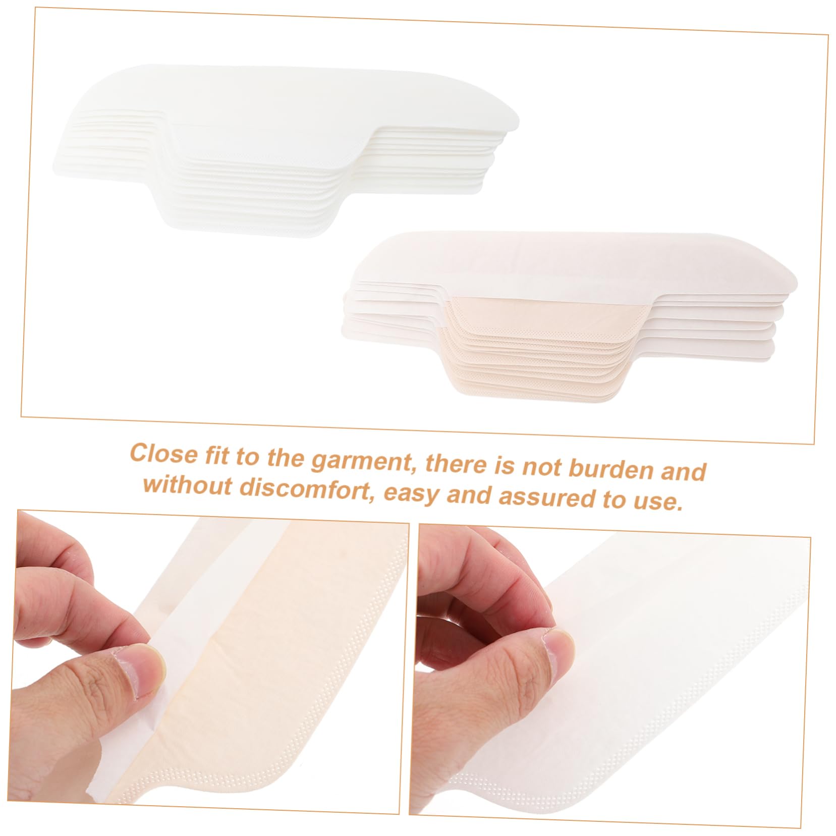 Housoutil Sweat Pad for Hat 24pcs Hat Sweat Protector Liner Non-slip Adhesive Design Breathable and Absorbent for Men Women for T-shirts Blouses Dresses