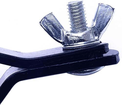 Miniatura 3 de TUOREN Cowbell - Juego de tambor de abrazadera para bloques de mermelada, platillo de pandereta, acero recubierto de polvo negro