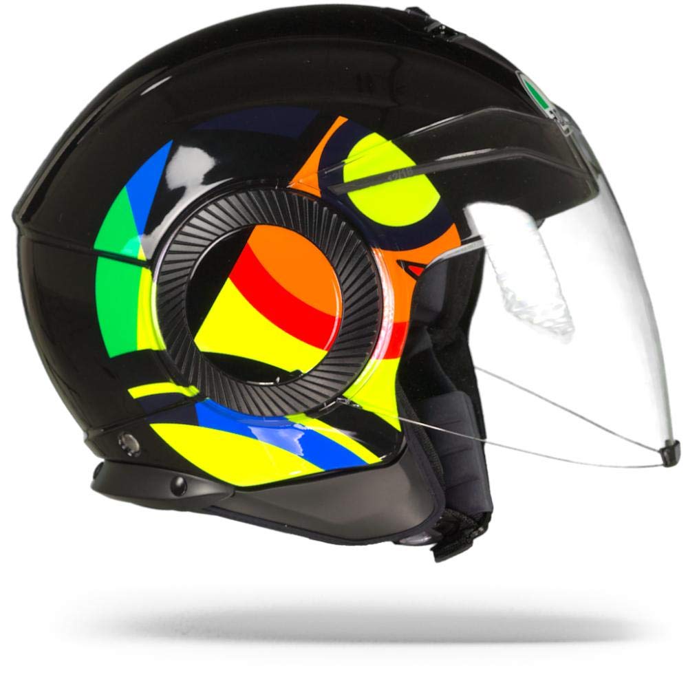 AGV Helmet Orbyt Top Sun & Moon 46 Black/Parrot S : Amazon.com.be
