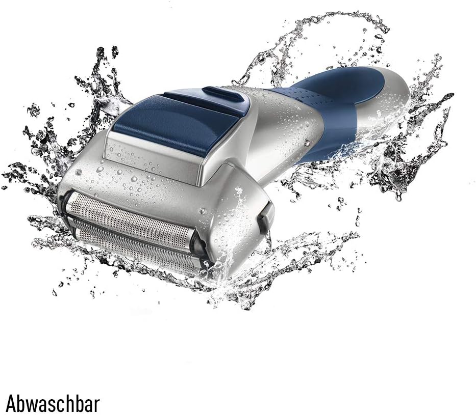 Panasonic ES-SL41 shaver being rinsed under running water