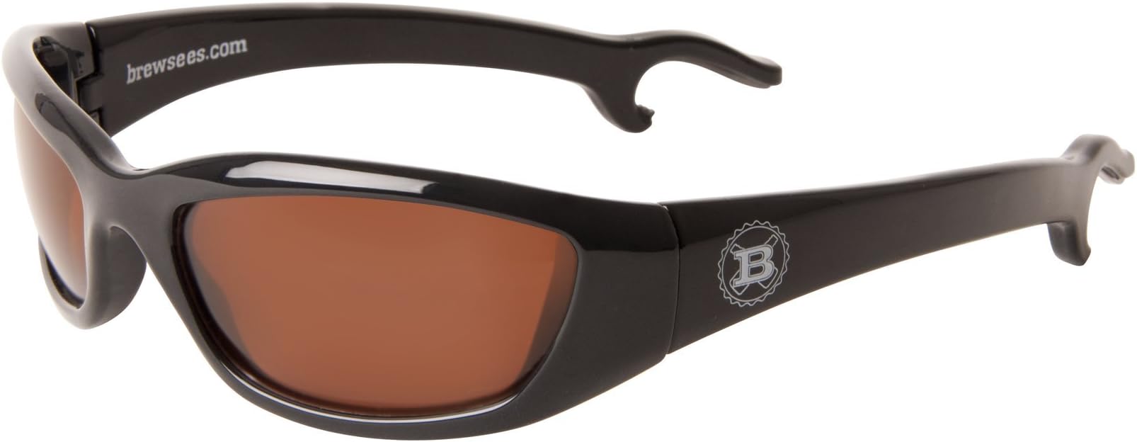 Brewsees 12'oz'er Sunglasses with Polarized Amber Lenses & Bottle Openers