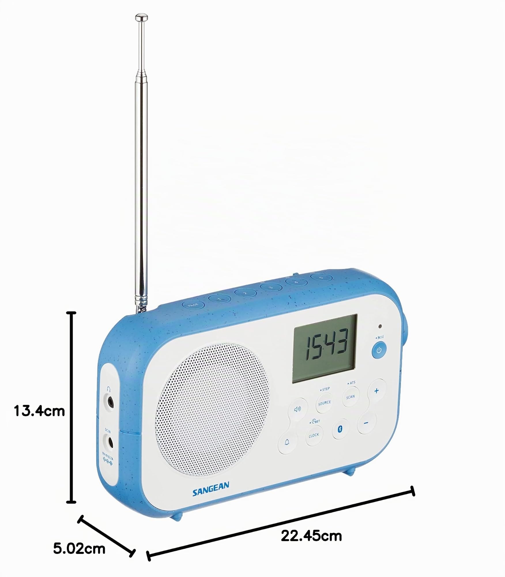 Sangean Radio portátil FM, Am, Bluetooth