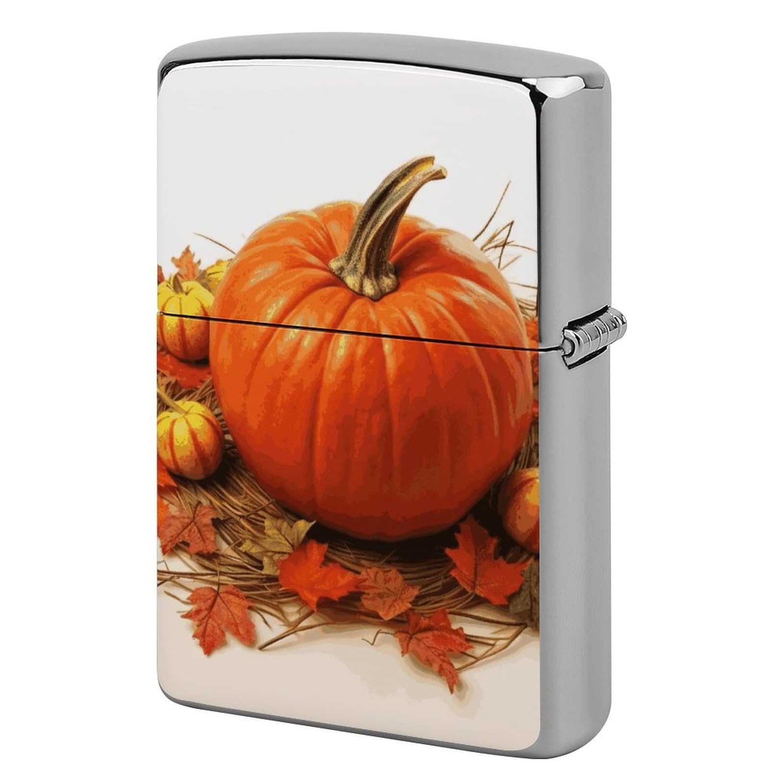 Fall Pumpkin Lighter Case for Men, Personalized Lighter Cover for Valentine's Day Gifts, Flip-Top Lighters Shell for Outdoor, Portable Lighters Protective Sleeve