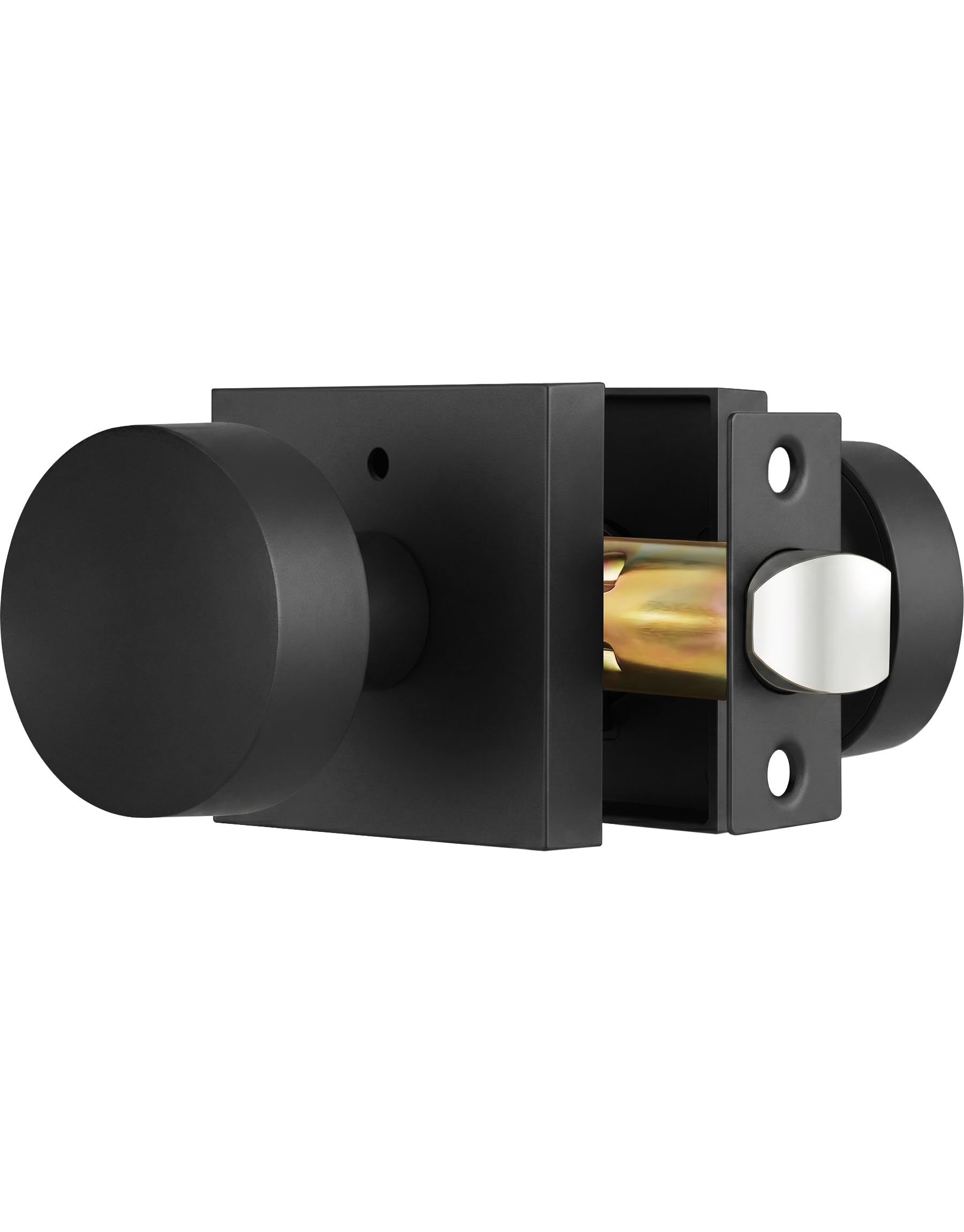 Matte Black Passage Door Knobs - 2 Pack -8