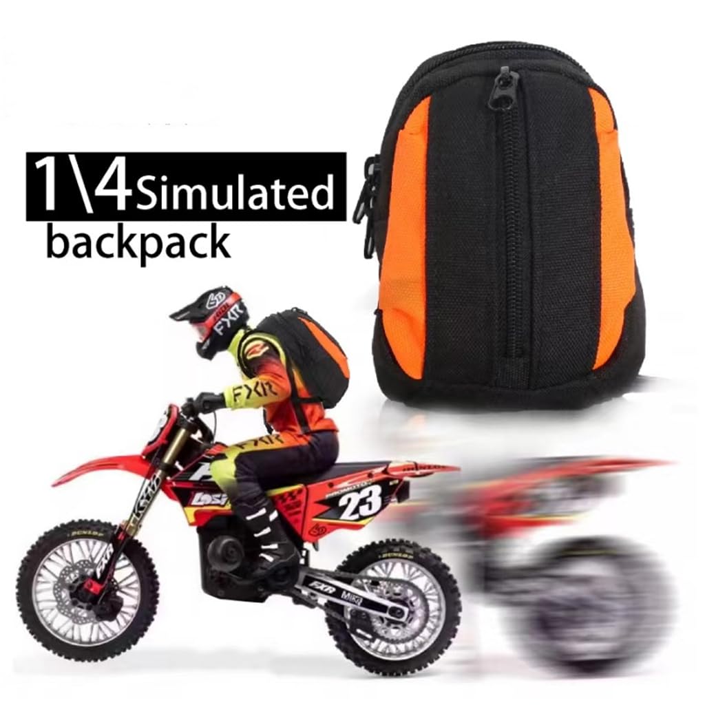 Sac à dos simulé RC DIY pièces pour moto LOSI 1/4 Promoto-MX RC Sac à dos simulé RC DIY pièces pour moto LOSI 1/4 Promoto-MX RC