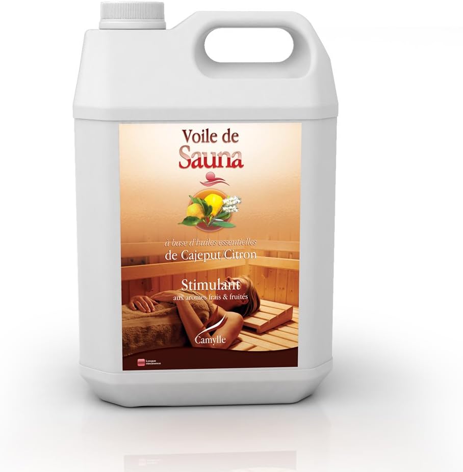 Camylle - Sauna Fragrance Cajeput/Lemon - Fragrances Based on Pure and Natural Essential Oils for Sauna - Stimulating with Fresh and Fruity Aromas - 5000ml