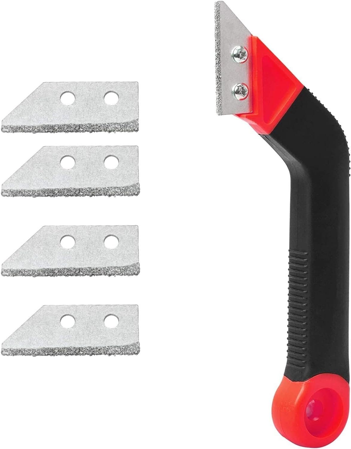 Zaptec Grout Remover Tool Angled Hand Saw Rake Joint Scraper for Tile Joint Cleaning With 4 Tungsten Carbide Blades