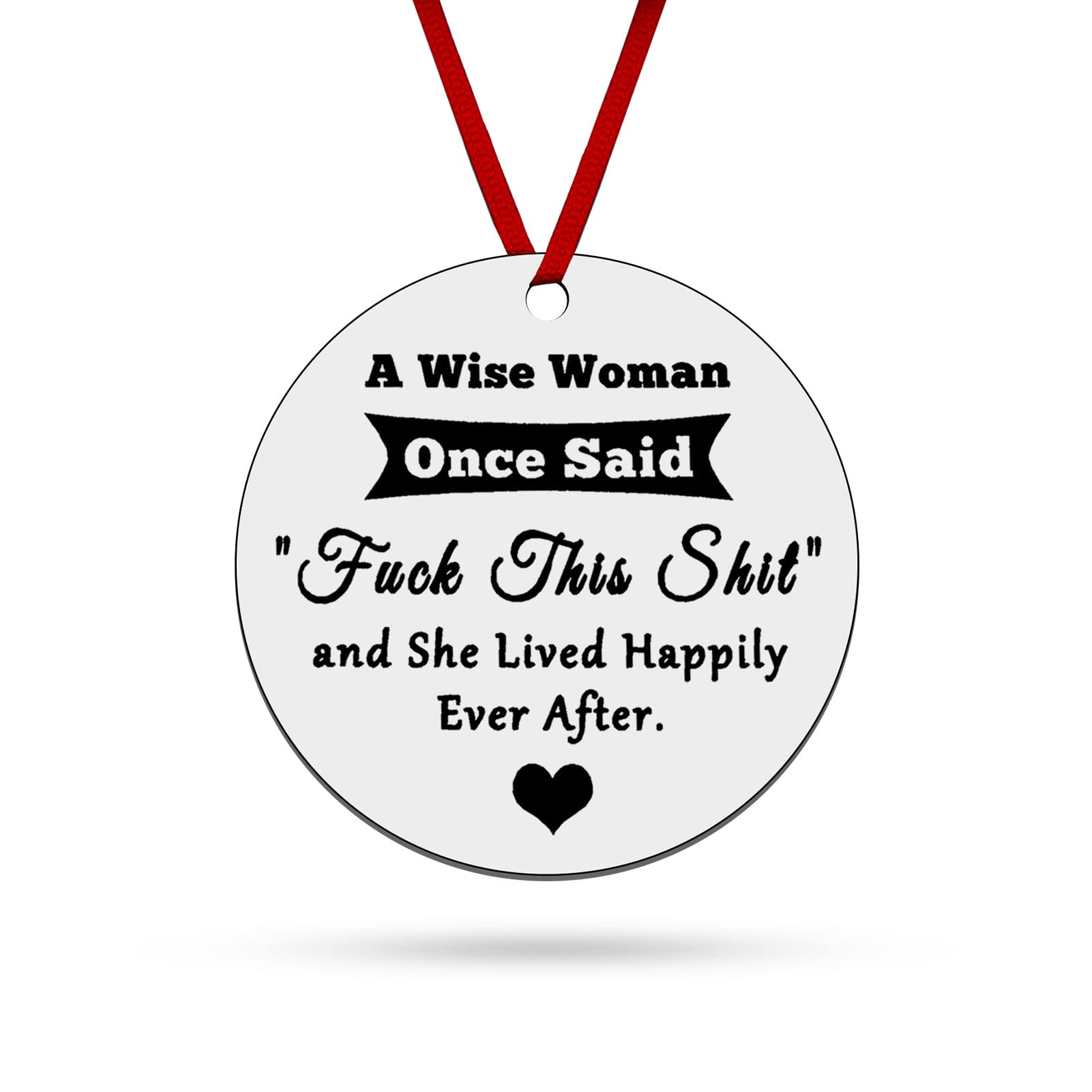 Inspirational Sign Round Plaque Encouragement Ornament Gifts Funny Retirement Gifts for Women Christmas Birthday for Female Best Friends Wife Mom Grandma Coworkers Boss Nurse Teachers Retirees