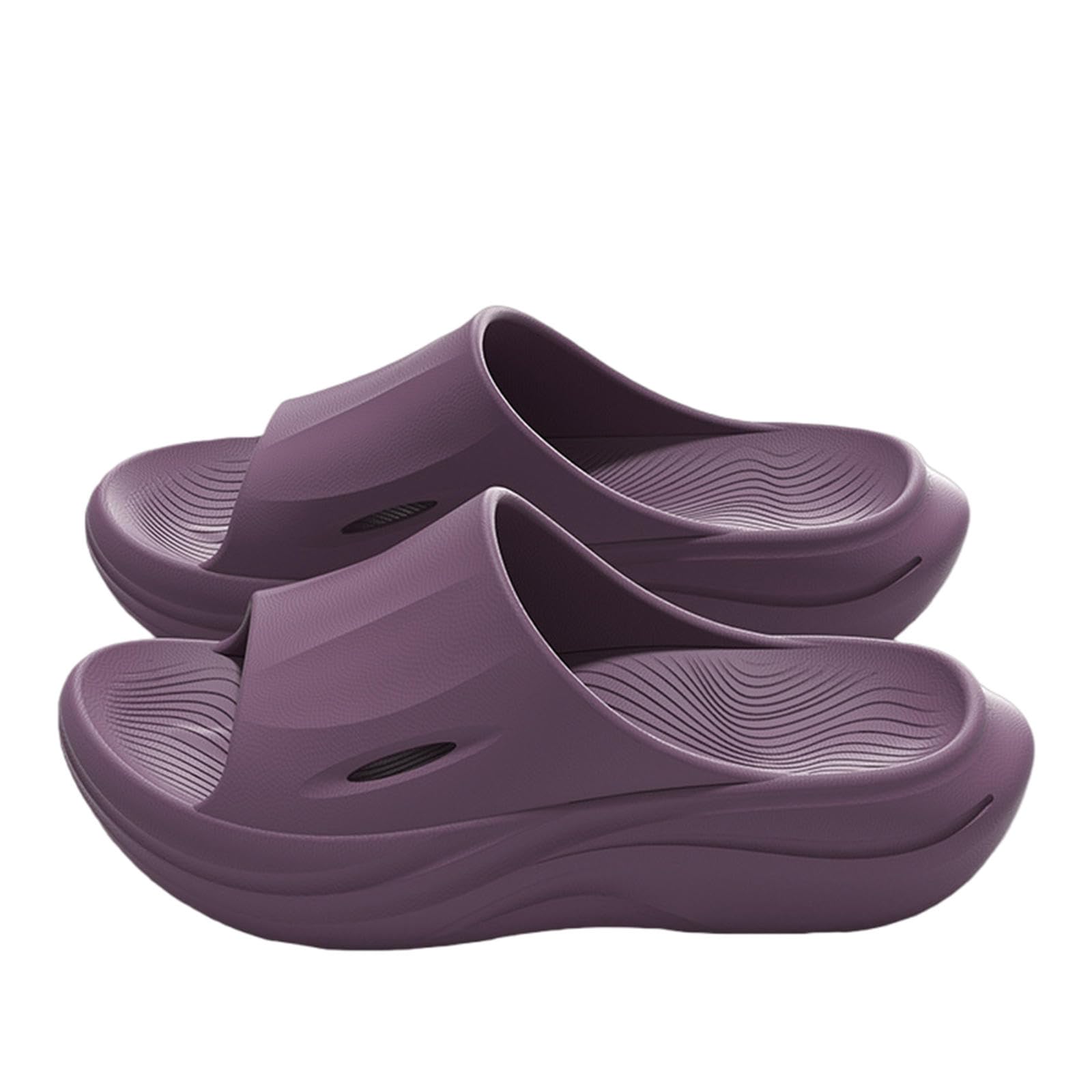 Gyios Summer Slippers Recovery Slides For Men And Women - Orthopedic Sandals With Arch Support & Thick Cushion-purple-38-39