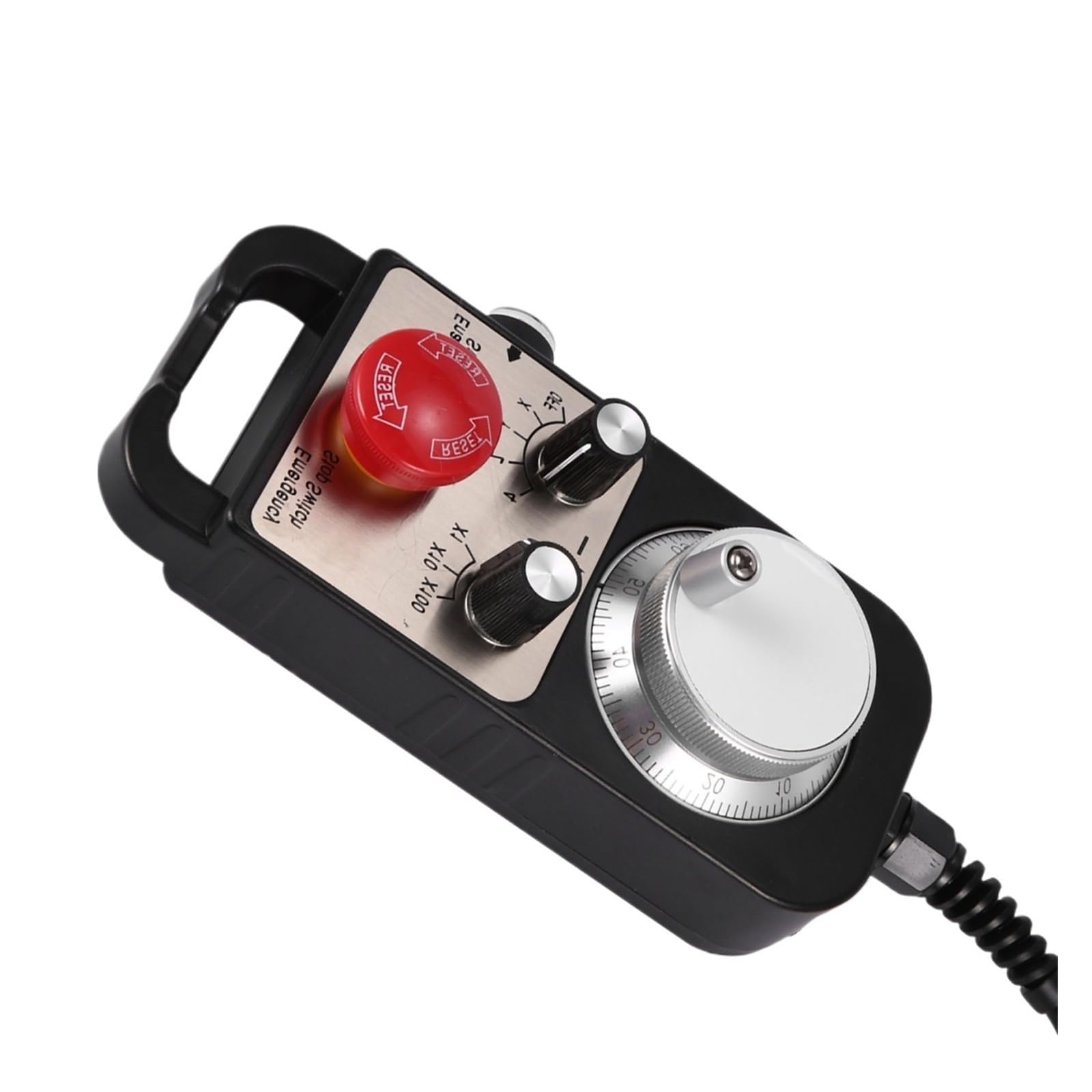 JWSEO Pendant Hand Wheel 100 Pulse 5V Emergency Stop CNC Router Handwheel 4Axis Type
