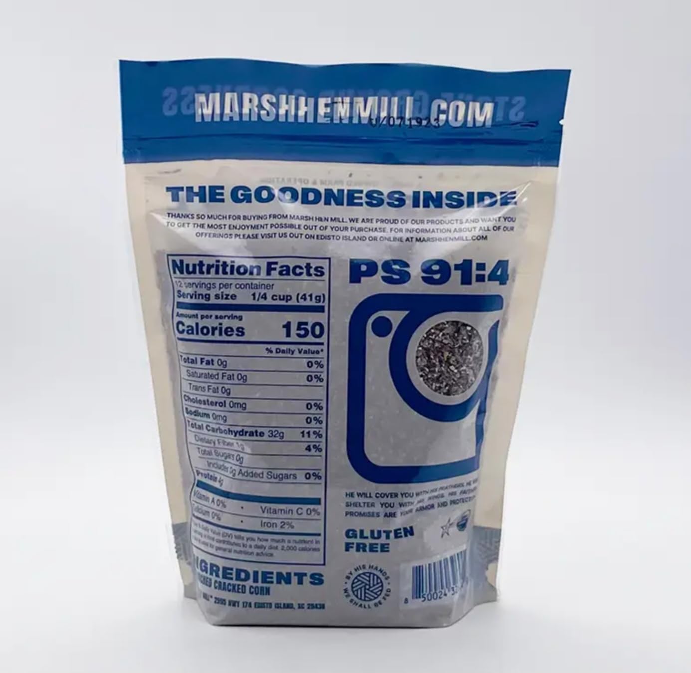 Marsh Hen Mill Stone Ground Grits, Sea Island Blue and Yellow, 1.5 lb (24 oz) Each, Set of 2